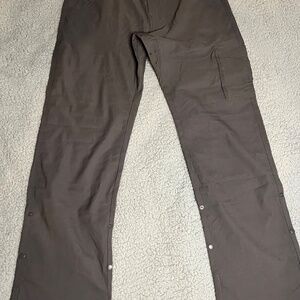 NWT prAna Stretch Zion Pant II Dark Iron 31X32, 34X32